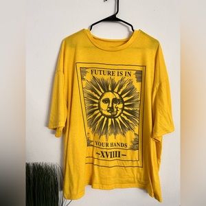 Future Is In Your Hands Graphic Oversized Tee